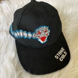 Vintage Stone Cold Steve Austin Bad To the Bonz Snapback Hat OSFA 90s 1998 WWF